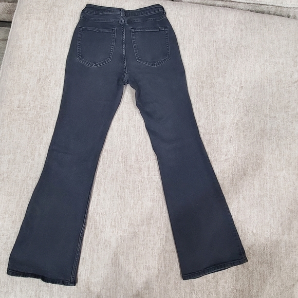 Women's Black Flared Jeans - Picture 4 of 8